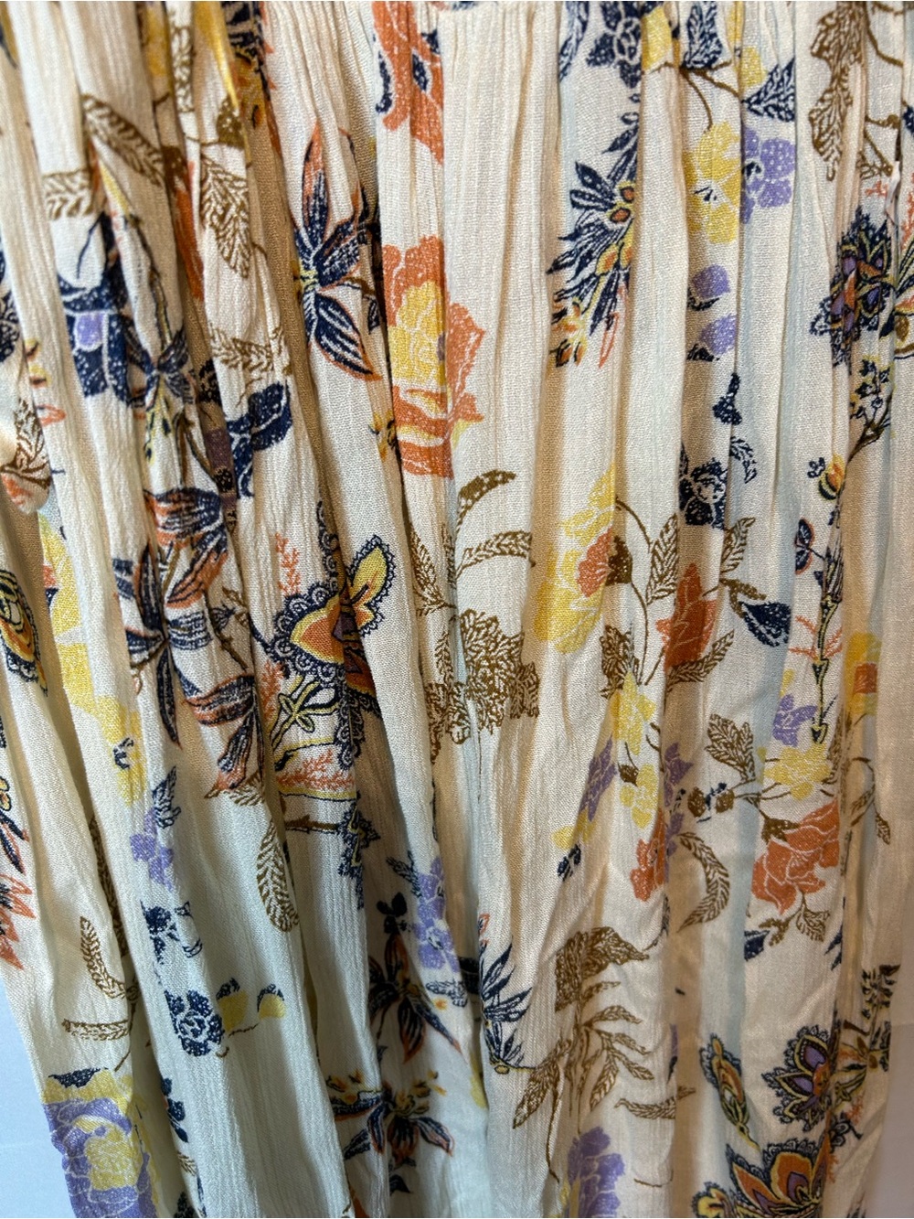 FREE PEOPLE ISLA FLORAL PRINT MIDI DRESS Size Small Boho Hippie 71 - Picture 5 of 9